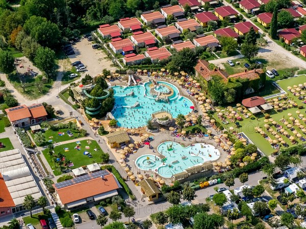 Aerial view of Piani di Clodia Camping