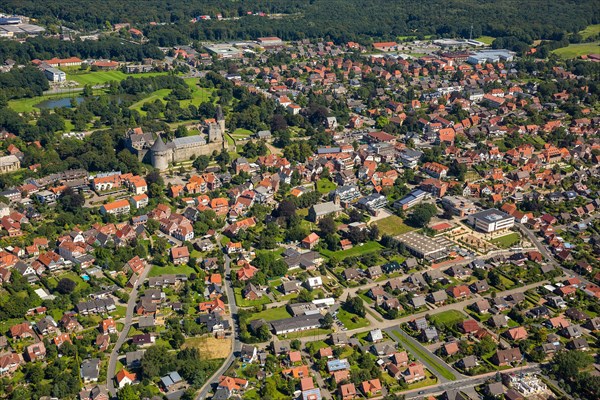 City view with Bentheim Castle