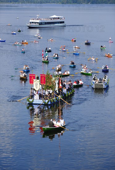 Lake procession on Corpus Christi