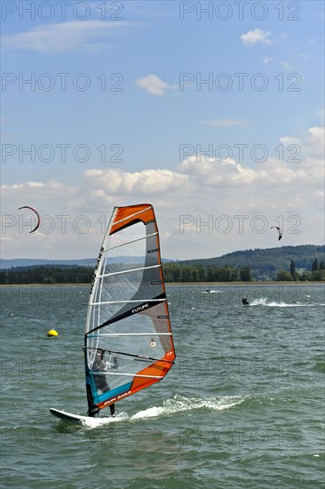 Windsurfer on Lake Biel