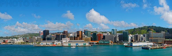 Panoramic view of Oriental Bay and Lambton Harbour