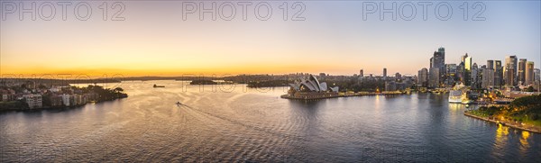 Circular Quay and The Rocks at dusk