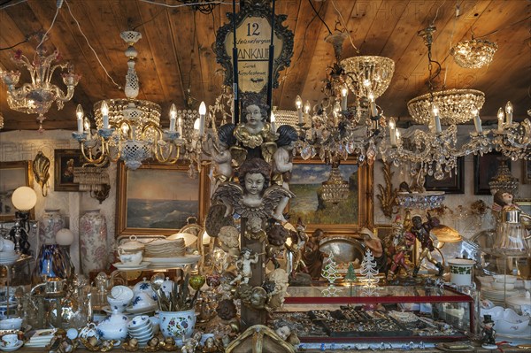 Chandeliers and bric-a-brac