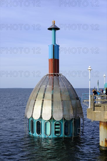 Pier with diving bell