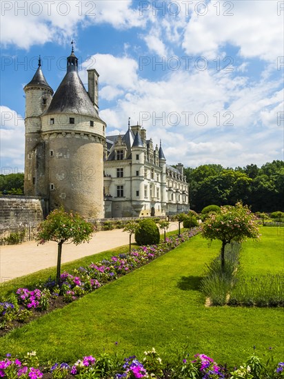 Castle Chenonceau on the Cher