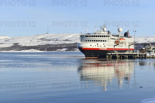 Hurtigruten ship Spitsbergen at the pier