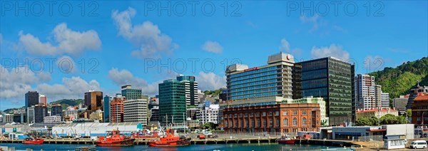 Lambton Harbor with skyline of Wellington