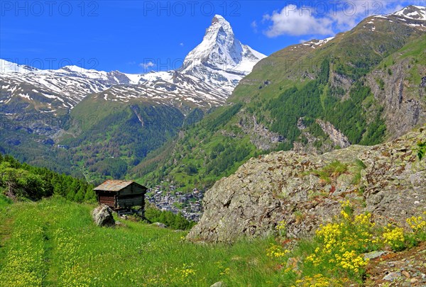 Attic in the hamlet Ried with Matterhorn 4478m