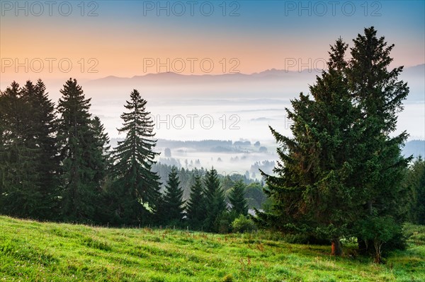 View from the Auerberg near Bernbeuren