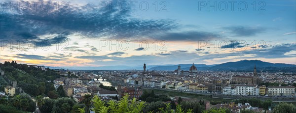 Cityscape at sunset with Cathedral