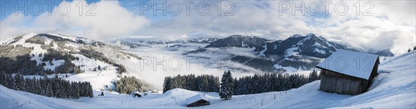 Cottage in ski resort with view of Alps