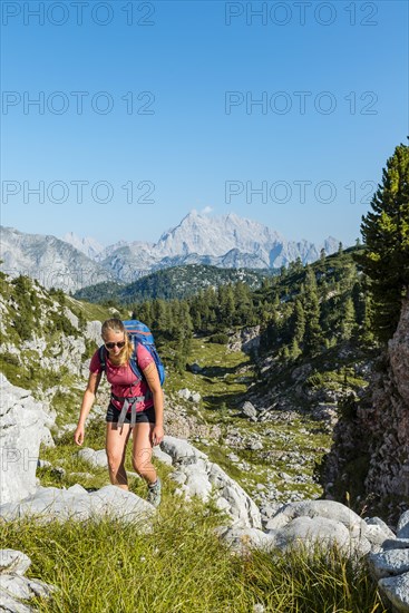 Hiker with rucksack