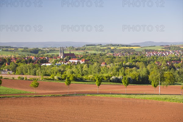 City view with church St. Cyriakus