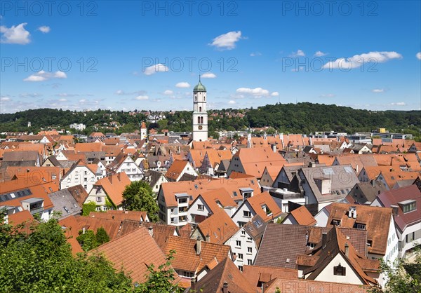 View from Gigelberg about Biberach an der Riss