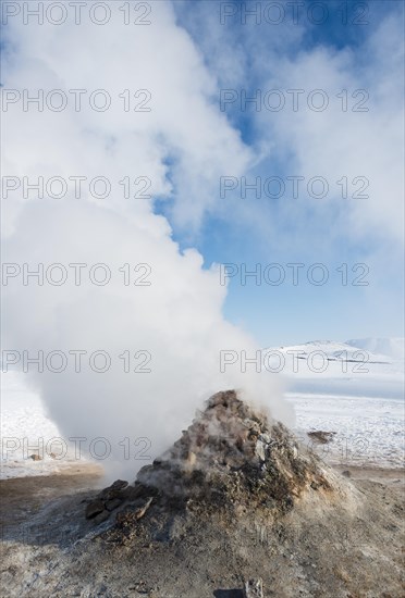 Steaming fumarole