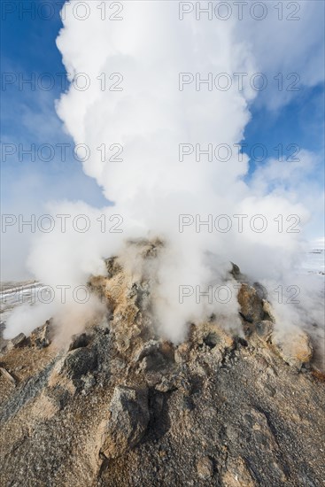 Steaming fumarole