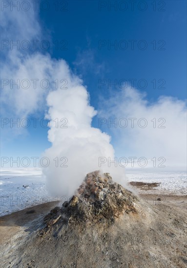 Steaming fumarole