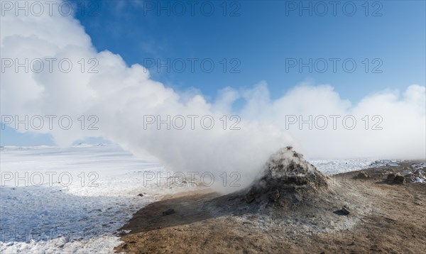 Steaming fumarole