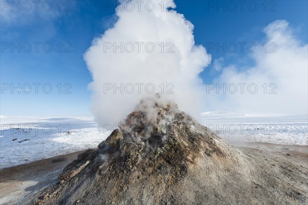 Steaming fumarole