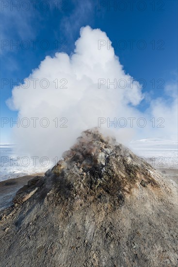 Steaming fumarole