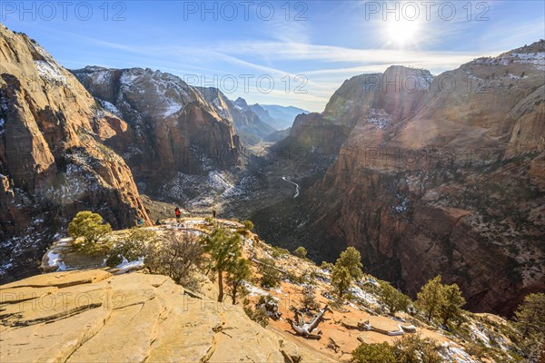 View from Angels Landing to Zion Canyon