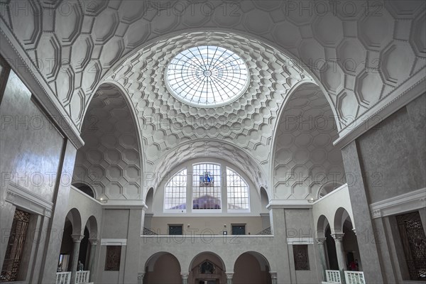 Window and skylight in atrium