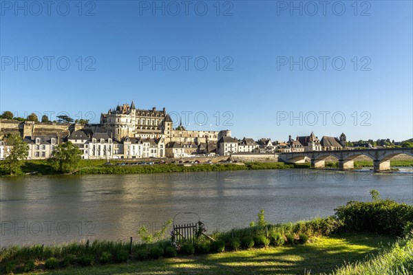 Amboise chateau on the Loire River