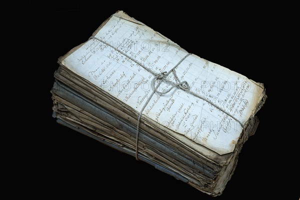 Bundle with original lists of the quarters of Napoleonic French troops around 1810