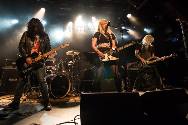 The Canadian rock band Die Mannequin live in the Schuur Lucerne