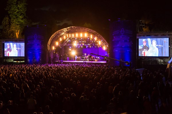 The British band Texas with singer Sharleen Spiteri live at the Magic Night at the Heitere Zofingen