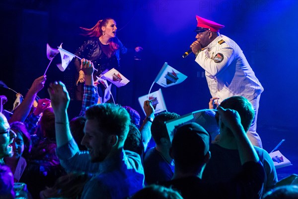 The German Eurodance duo Captain Jack with Bruce Eric Lacy and Michelle Stanley live at Schuur Lucerne