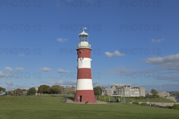 Lighthouse Smeaton's Tower on Plymouth Hoe