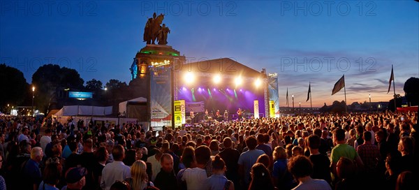 Crowd at open air concert