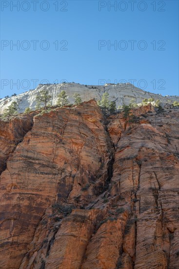 Red sandstone wall