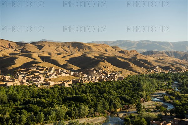 View of small town Boumalne-du-Dades
