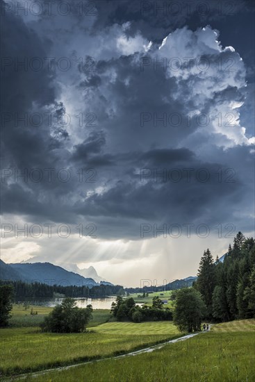 Thunderclouds over Geroldsee or Wagenbruchsee