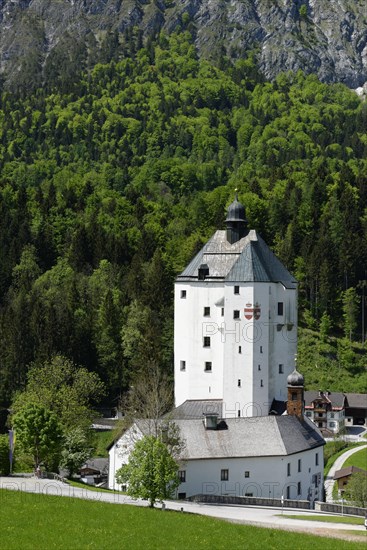 Mariastein with pilgrimage church and bergfried or keep in Kufstein