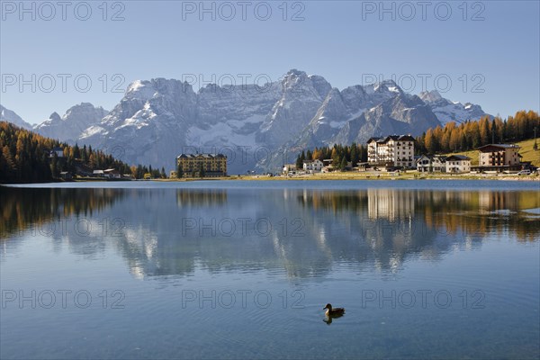 Lake Misurina in autumn