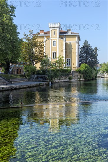 Town of L'Isle-sur-la-Sorgue on the Sorgue river