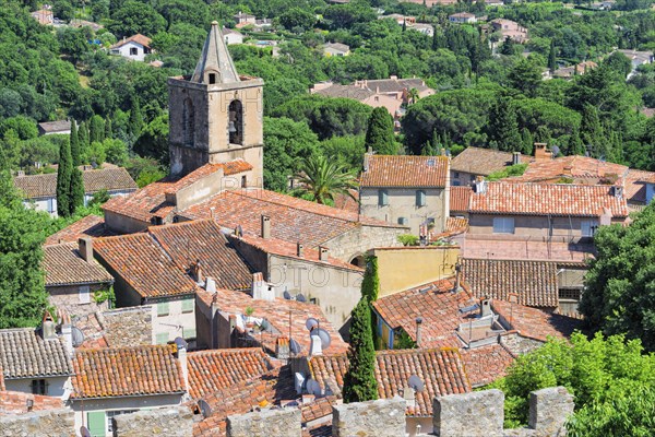 Aerial view, Grimaud Medieval village