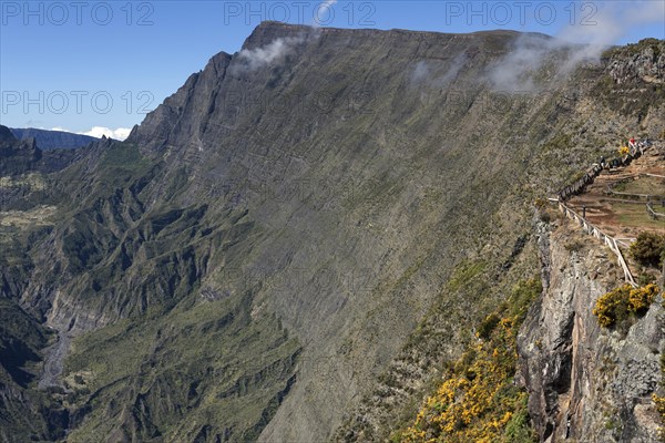 View into the Caldera Cirque de Mafate