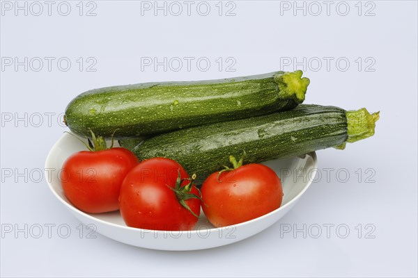 Tomatoes and zucchini