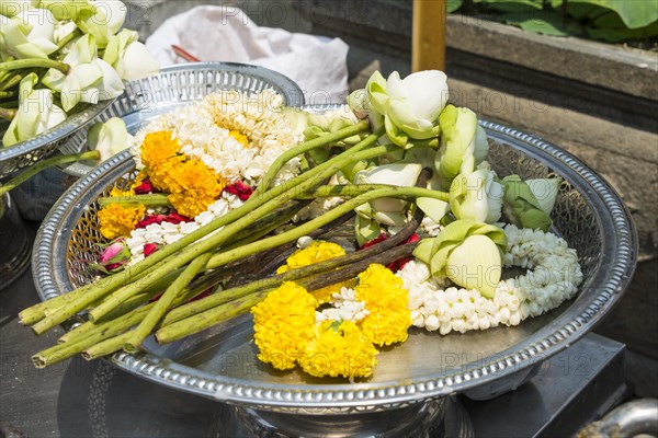 Floral decoration at a temple