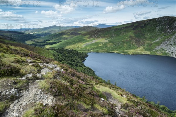 Lough Tay mountain lake in Wicklow National Park