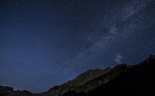 Starry sky with milky way at night