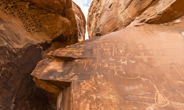 Indian petroglyphs of the Anasazi