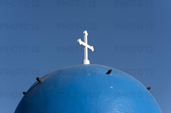 Blue dome of St. Gerasimos Church