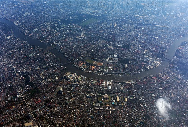 Aerial view of city centre