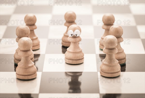 Group of chess pieces