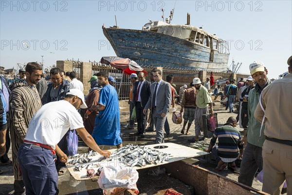 Fish market at the harbour